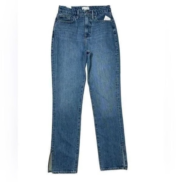 NWT Good American good boy women's Blue Straight Leg Jeans size 4/27 - Picture 16 of 16